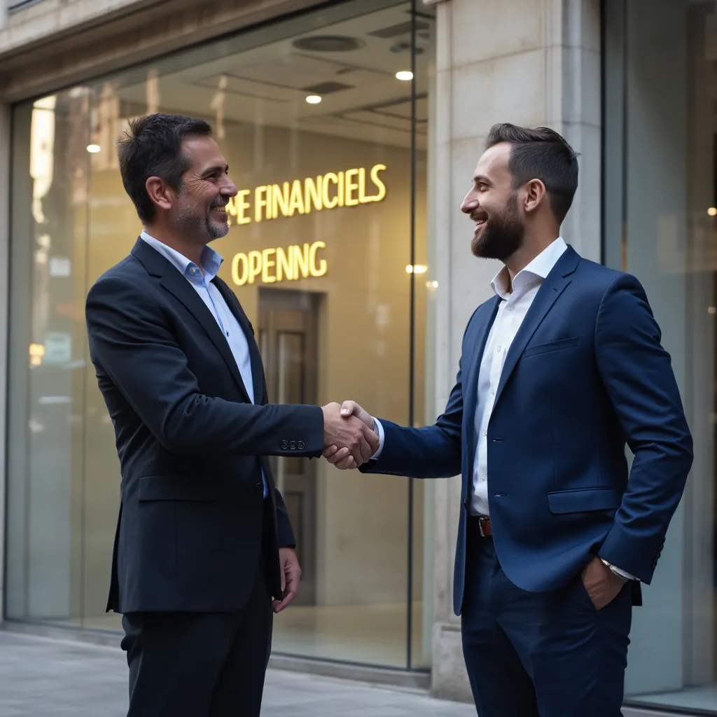 Fundadores de FinanzasConsult en la apertura de la primera oficina en Buenos Aires